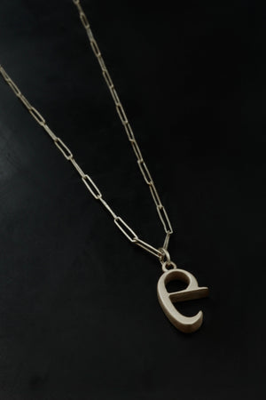 Initial charm necklace - 18ct gold