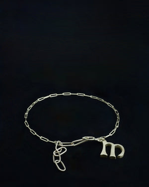Initial charm bracelet - 18ct gold