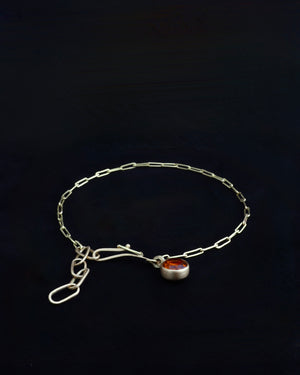 Initial and citrine charm bracelet - 18ct gold