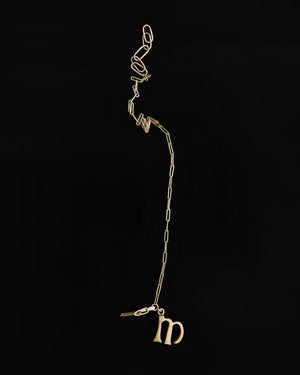 Initial charm bracelet - 18ct gold