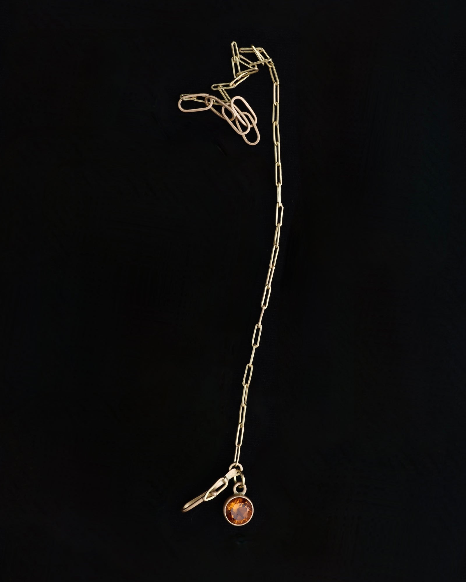 Initial and citrine charm bracelet - 18ct gold