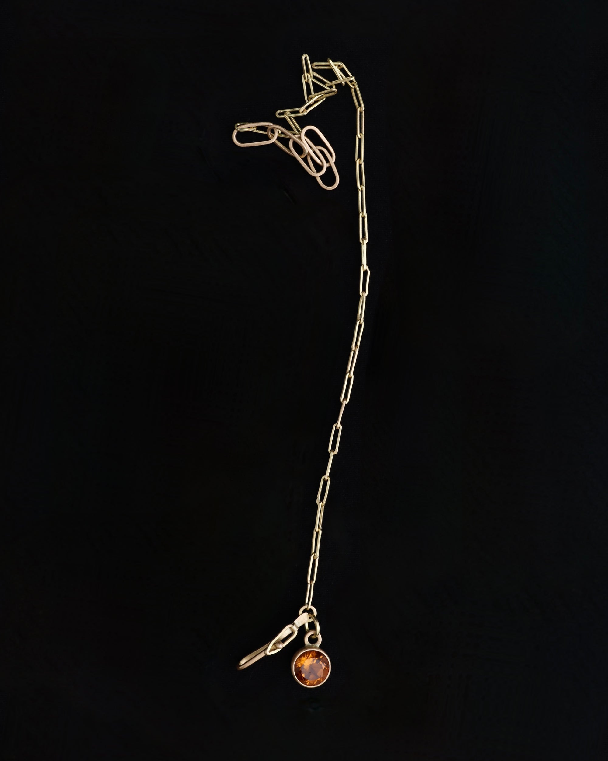 Initial and citrine charm bracelet - 18ct gold