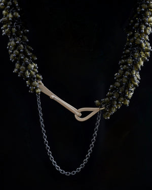 Golden Obsidian cluster bracelet