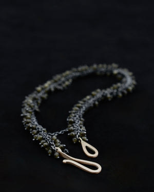 Golden Obsidian medium cluster bracelet