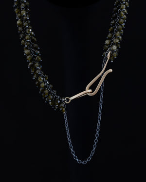 Golden Obsidian medium cluster bracelet