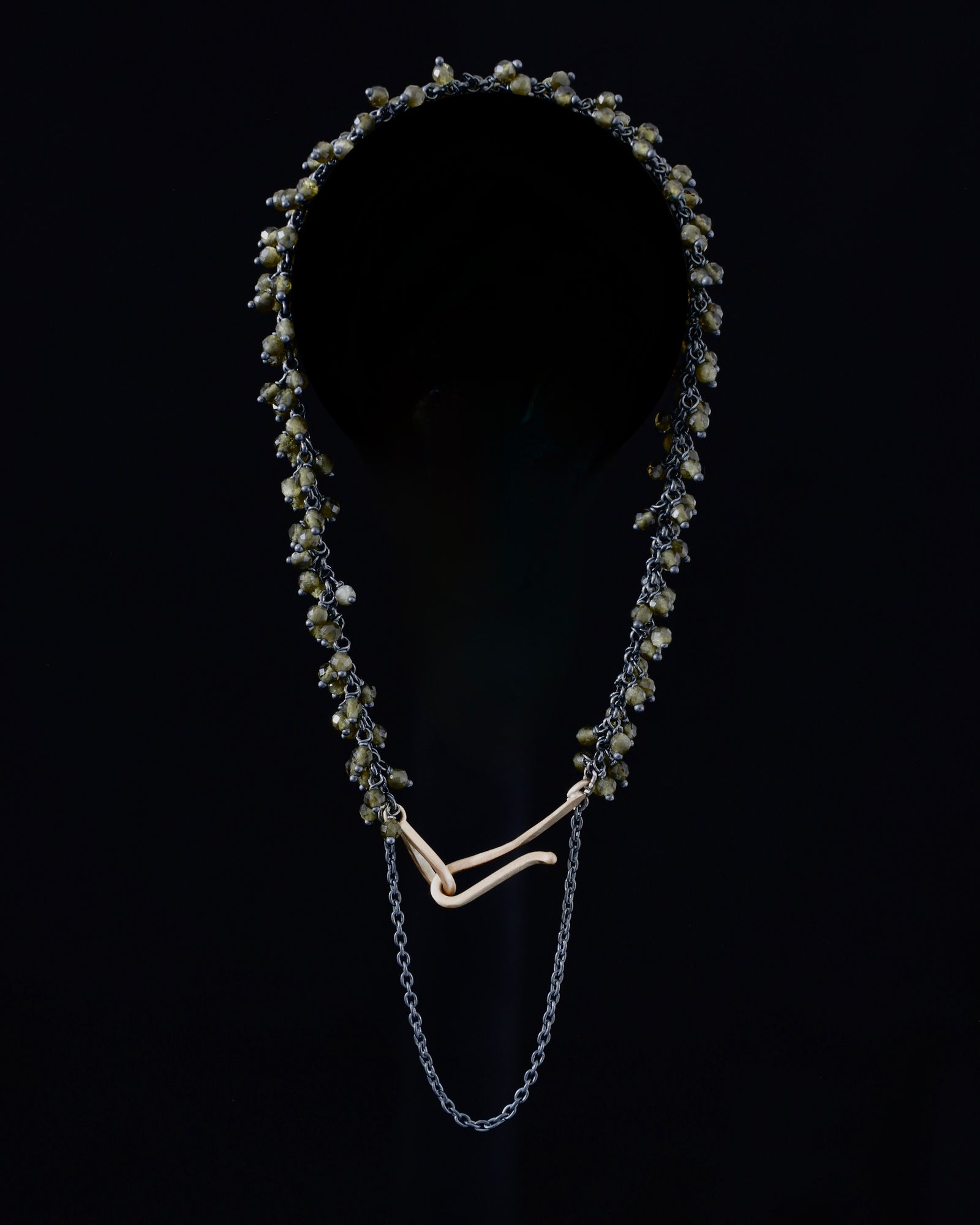 Golden Obsidian lite cluster bracelet