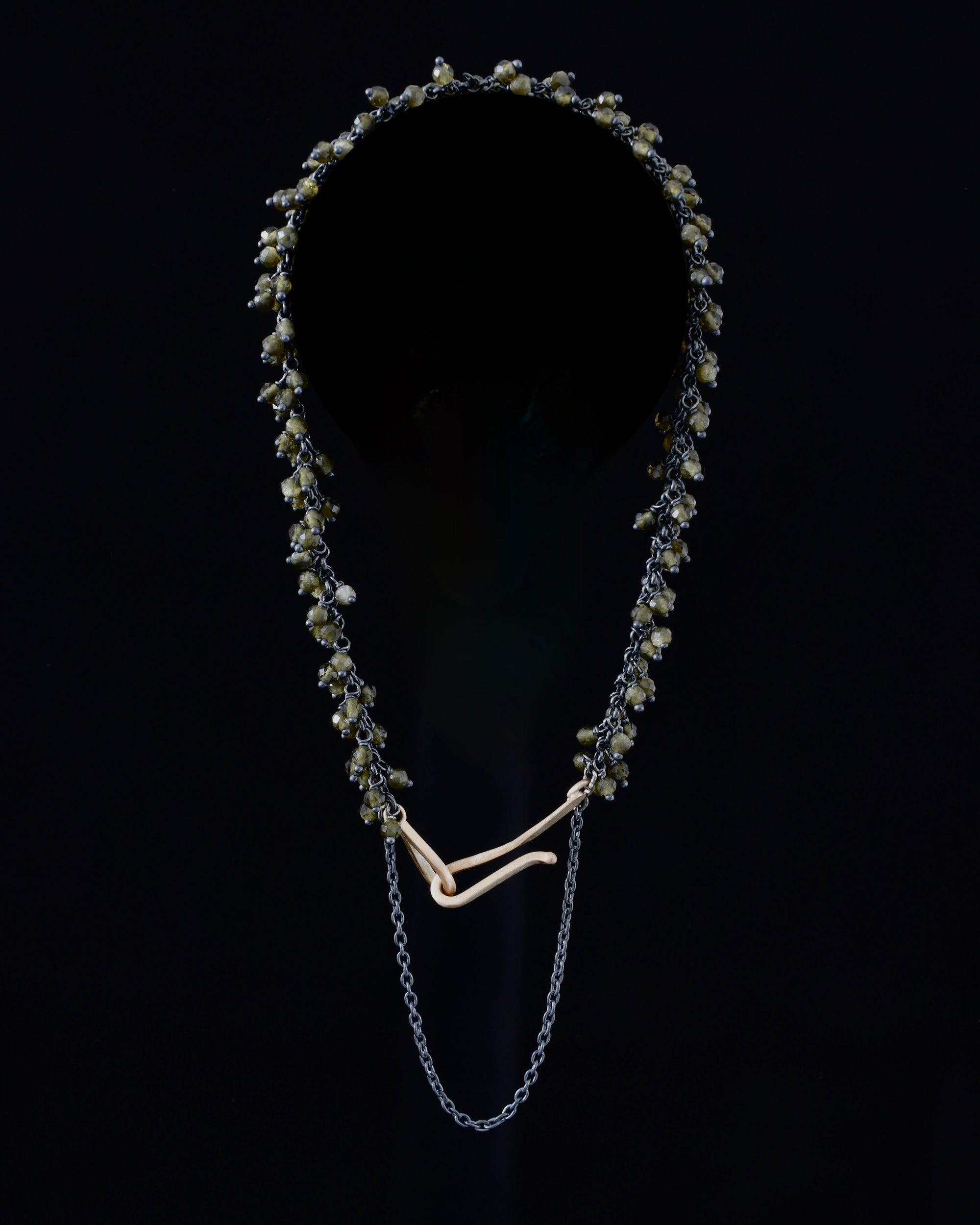 Golden Obsidian lite cluster bracelet