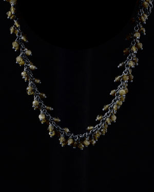 Golden Obsidian lite cluster bracelet