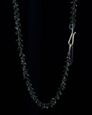 Golden Obsidian cluster necklace