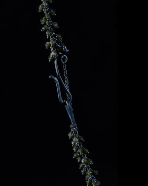 Golden Obsidian cluster necklace