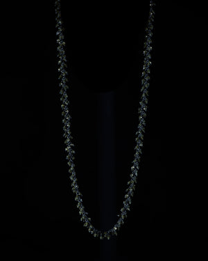 Golden Obsidian cluster necklace