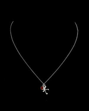 Initial charm necklace