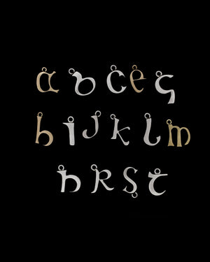 Initial charm necklace