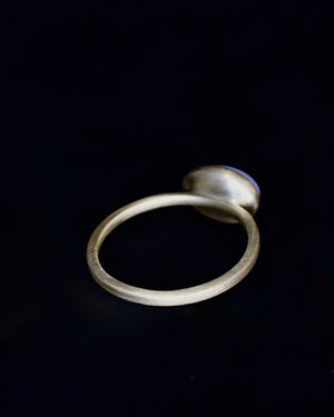 Mother of Pearl 18ct gold seed ring