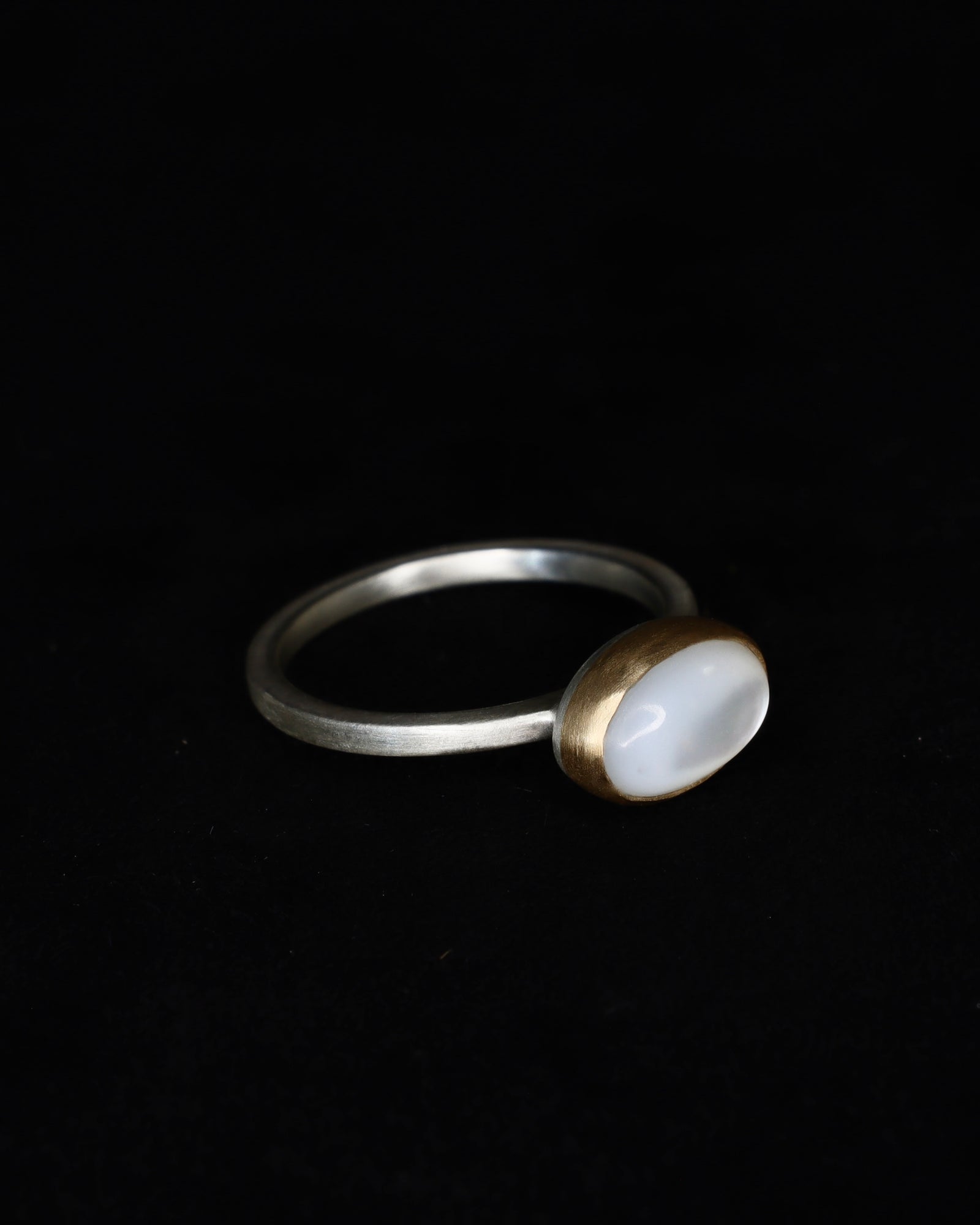 Mother of Pearl seed ring