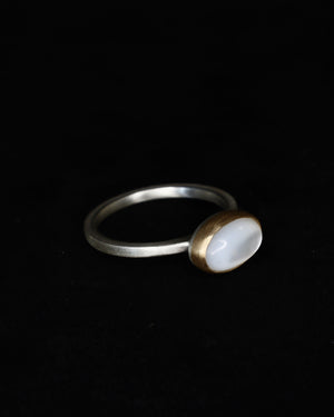 Mother of Pearl seed ring