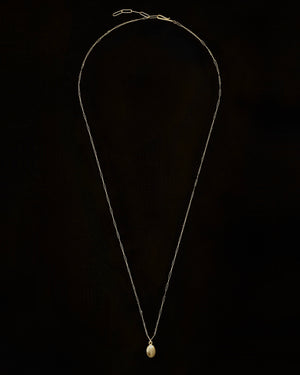Mother of Pearl 18ct gold seed necklace