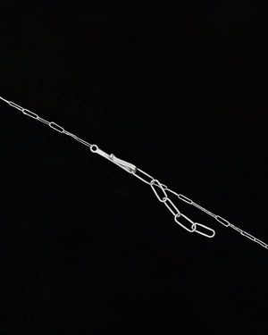 Mother of Pearl sterling silver seed necklace